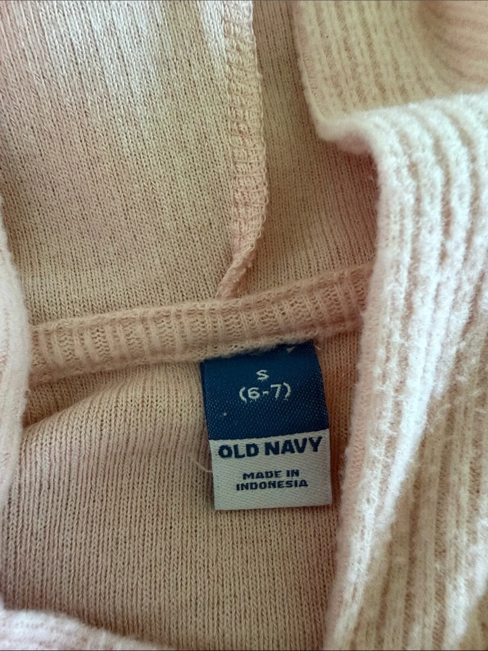 Old Navy Hooded Ribbed Poncho - Pastel Pink, Lavender & Gray